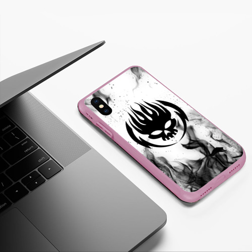 Чехол для iPhone XS Max матовый The Offspring, цвет розовый - фото 5