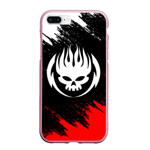 Чехол для iPhone 7Plus/8 Plus матовый The Offspring, цвет розовый