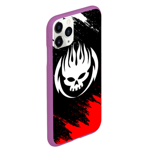 Чехол для iPhone 11 Pro матовый The Offspring, цвет фиолетовый - фото 3