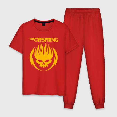 Мужская пижама хлопок The Offspring, цвет красный