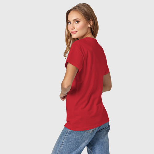 Светящаяся женская футболка с принтом The Offspring, вид сзади #2