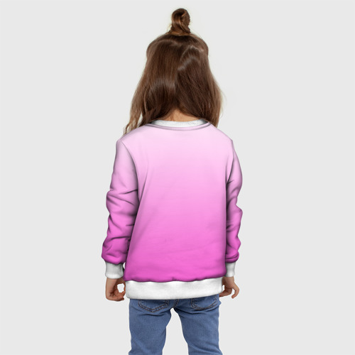 Детский свитшот 3D Розовая лапка с подушечками, цвет 3D печать - фото 8