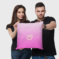 Подушка 3D Розовая лапка с подушечками - фото 2