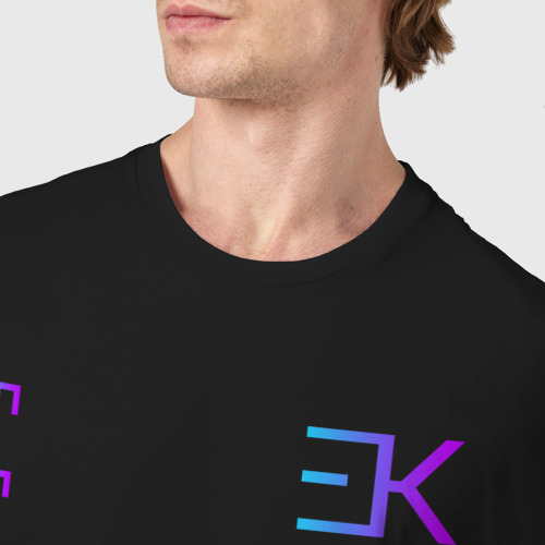 Мужская футболка хлопок ЕГОР КРИД, цвет черный - фото 6