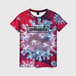 Женская футболка 3D Coronavirus