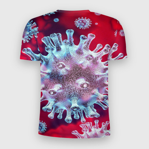 Мужская футболка 3D Slim Coronavirus, цвет 3D печать - фото 2