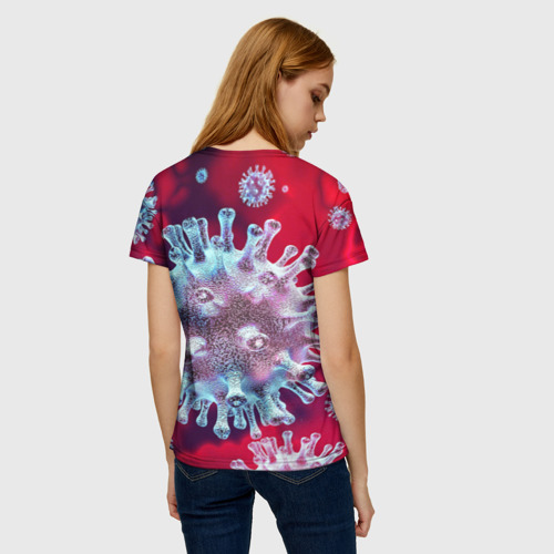 Женская футболка 3D Coronavirus, цвет 3D печать - фото 4