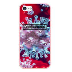 Чехол для iPhone 5/5S матовый Coronavirus