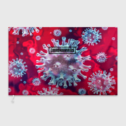 Флаг 3D Coronavirus
