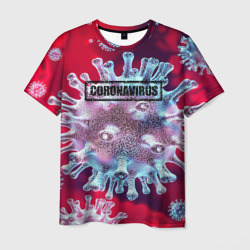 Мужская футболка 3D Coronavirus