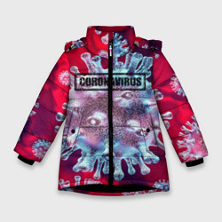 Зимняя куртка для девочек 3D Coronavirus