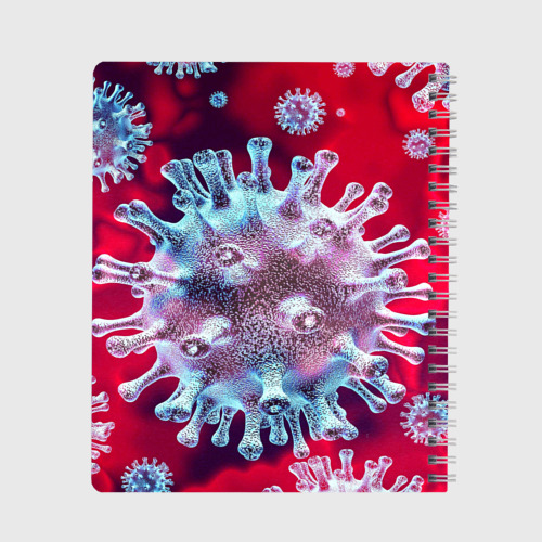 Тетрадь Coronavirus, цвет клетка - фото 2