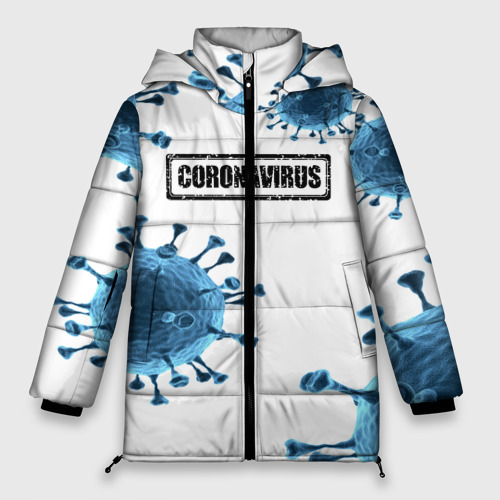 Женская зимняя куртка Oversize CORONAVIRUS, цвет красный