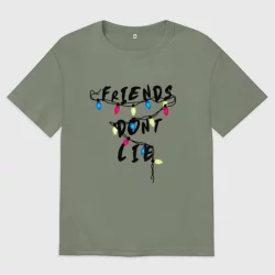 Женская футболка хлопок Oversize Friends dont lie