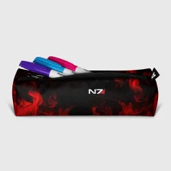 Пенал школьный 3D Mass Effect N7 red fire Масс эффект Н7 огонь - фото 2