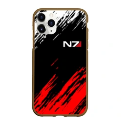 Чехол для iPhone 11 Pro Max матовый Mass Effect N7