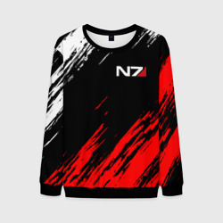Мужской свитшот 3D Mass Effect N7