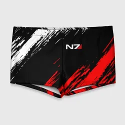 Мужские купальные плавки 3D Mass Effect N7