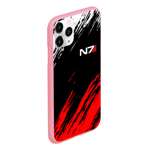 Чехол для iPhone 11 Pro Max матовый Mass Effect N7, цвет баблгам - фото 3