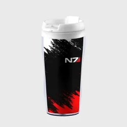 Термокружка-непроливайка Mass Effect N7 Масс эффект Н7 брызги красок