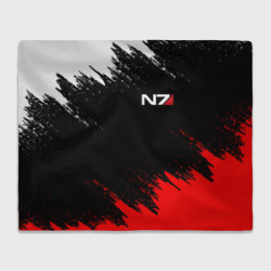 Плед 3D Mass Effect N7 Масс эффект Н7 брызги красок