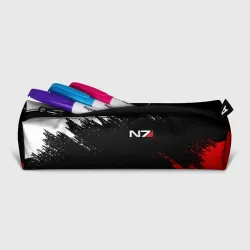 Пенал школьный 3D Mass Effect N7 Масс эффект Н7 брызги красок - фото 2