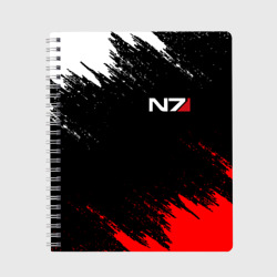 Тетрадь Mass Effect N7 Масс эффект Н7 брызги красок