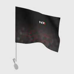 Флаг для автомобиля Mass Effect N7 Масс эффект Н7