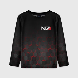 Детский лонгслив 3D Mass Effect N7 Масс эффект Н7