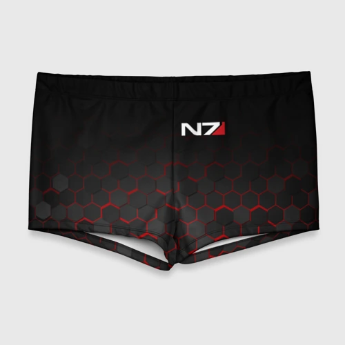 Мужские купальные плавки 3D Mass Effect N7 Масс эффект Н7
