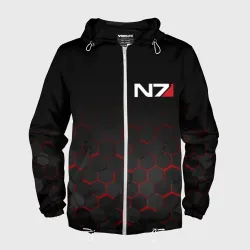 Мужская ветровка 3D Mass Effect N7 Масс эффект Н7