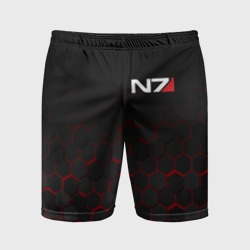Мужские шорты спортивные Mass Effect N7 Масс эффект Н7