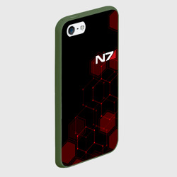 Чехол для iPhone 5/5S матовый Mass Effect N7 - фото 2