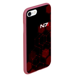 Чехол для iPhone 7/8 матовый Mass Effect N7 - фото 2
