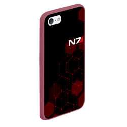 Чехол для iPhone 5/5S матовый Mass Effect N7 - фото 2
