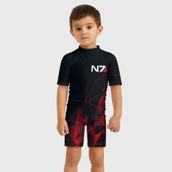 Детский купальный костюм 3D Mass Effect N7 - фото 2