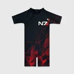 Детский купальный костюм 3D Mass Effect N7
