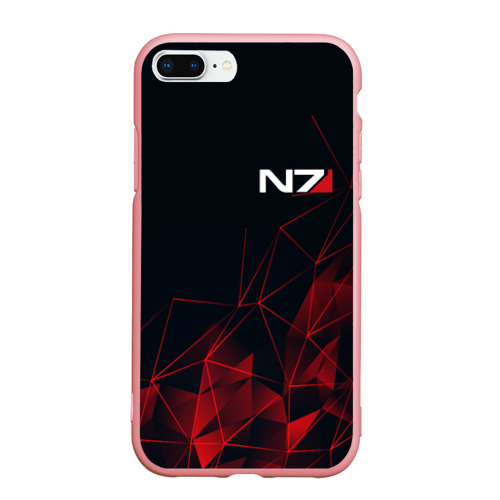 Чехол для iPhone 7Plus/8 Plus матовый Mass Effect N7, цвет баблгам