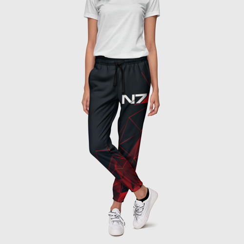 Женские брюки 3D Mass Effect N7, цвет 3D печать - фото 3