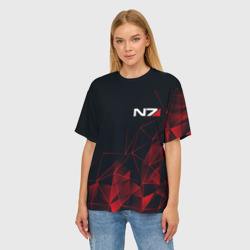 Женская футболка oversize 3D Mass Effect N7 - фото 2