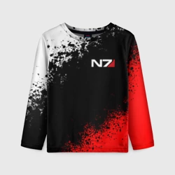 Детский лонгслив 3D Mass Effect N7