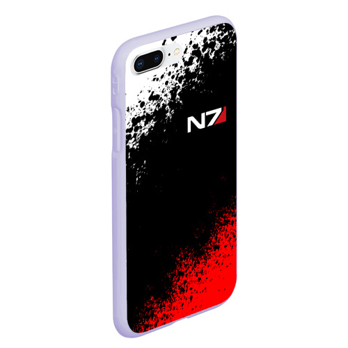 Чехол для iPhone 7Plus/8 Plus матовый Mass Effect N7, цвет светло-сиреневый - фото 3