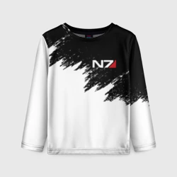 Детский лонгслив 3D Mass Effect N7