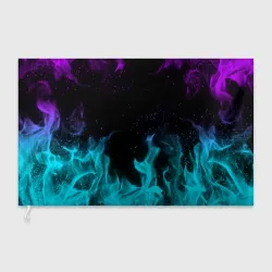 Флаг 3D Неоновый огонь neon fire