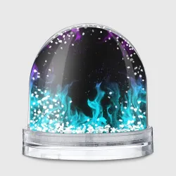 Игрушка Снежный шар Неоновый огонь neon fire