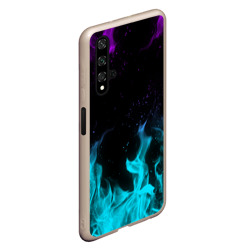 Чехол для Honor 20 Неоновый огонь neon fire - фото 2