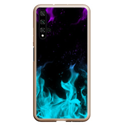 Чехол для Honor 20 Неоновый огонь neon fire