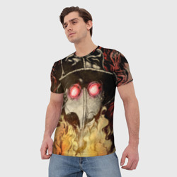 Мужская футболка 3D Чумной доктор Мор - фото 2