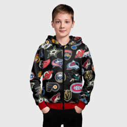 Детская толстовка 3D на молнии NHL pattern - фото 2