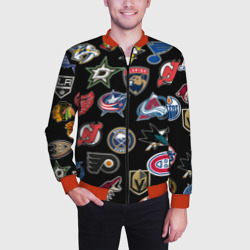 Мужской бомбер 3D NHL pattern - фото 2